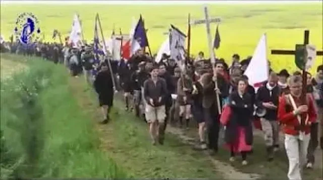 Traditional Catholics on the March (Chartres France 2013)