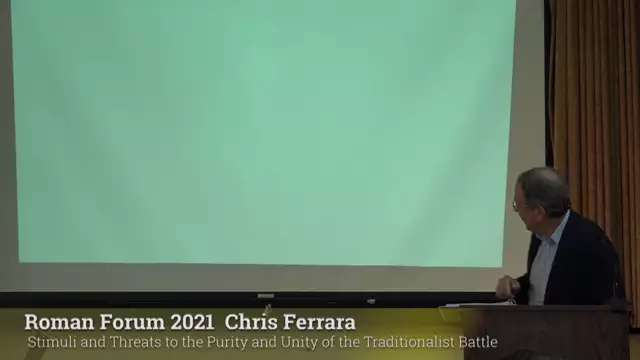 CHRIS FERRARA: Threats to the Purity and Unity of the Traditionalist Battle