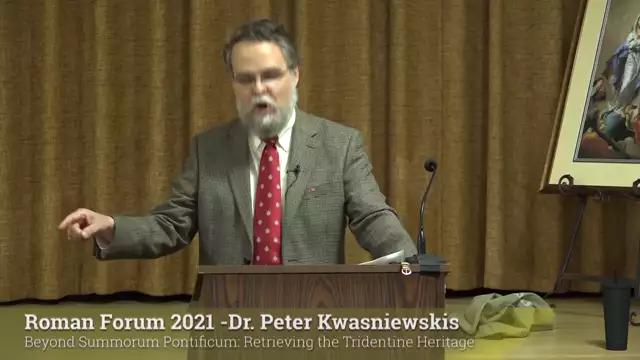 Peter Kwasniewski: Beyond Summorum Pontificum: Retrieving the Tridentine Heritage